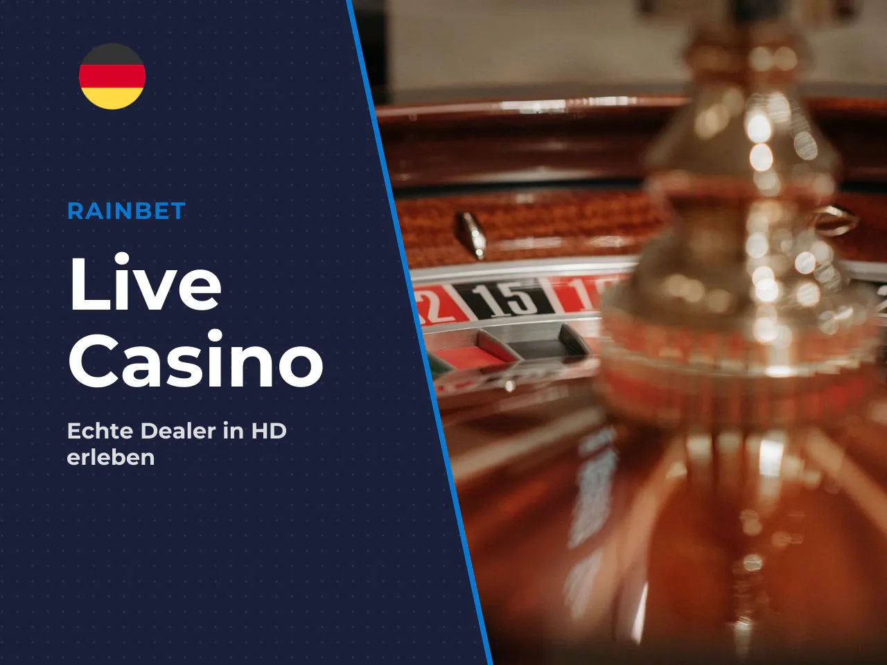 Live Casino mit Dealer-Spielen. Das Rainbet