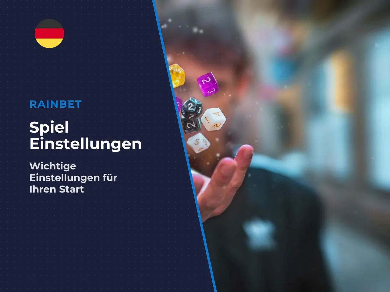 Welche Einstellungen und Options vor dem